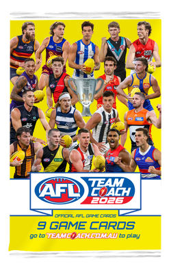 AFL Team Coach Footy Cards 2026