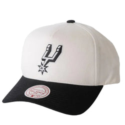 Mitchell & Ness NBA Pro Pinch White Team Colour Snapback Cap San Antonio Spurs