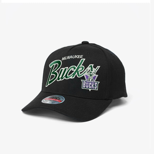 Milwaukee Bucks Script Deadstock Fit Mitchell & Ness NBA