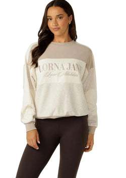 Lorna Jane Luxe Panelled Sweat Crew