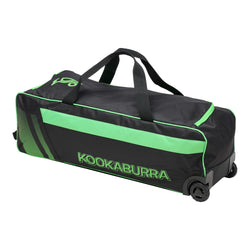 Kookaburra Pro 5.0  Wheelie Cricket Bag Black/Lime