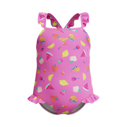 Speedo Toddler Girls Frill Thinstrap One Piece
