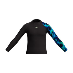 Speedo Boys Long Sleeve Printed Rash Guard