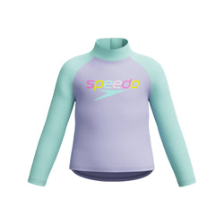 Speedo Toddler Girls Long Sleeve Printed Rash Guard