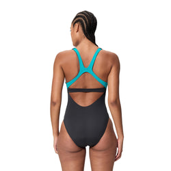 Speedo Womens Solid Flex Band Swimsuit