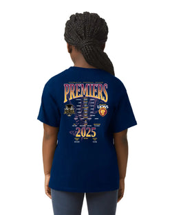 Brisbane Lions 2025 AFL Premiers Cup Tee - Youth