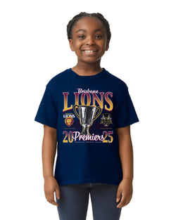 Brisbane Lions 2025 AFL Premiers Cup Tee - Youth