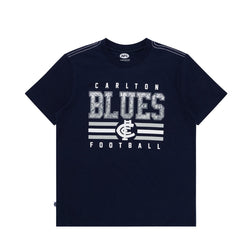 AFL Youth Sketch Tee Carlton Blues