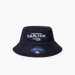 AFL Youth Graphic Bucket Hat Carlton Blues