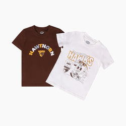 AFL Kids Twin Pack Graphic Tee Hawthorn Hawks