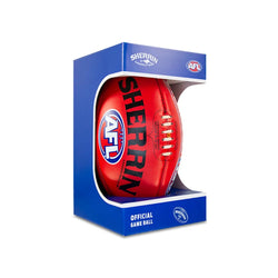 Sherrin KB Red AFL Game Ball (in Box) - Premiership Season
