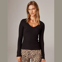 Running Bare Ballet Ribbed Long Sleeve Tee