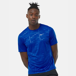Nike Mens Dri-Fit UV Run Division Miler Embossed Tee