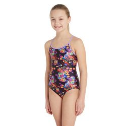 Zoggs Girls Tentacool Sprintback Swimsuit
