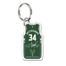 WinCraft Premium Acrylic NBA Key Ring Giannis Antetokounmpo Bucks
