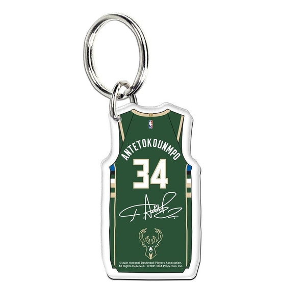 WinCraft Premium Acrylic NBA Key Ring Giannis Antetokounmpo Bucks ...