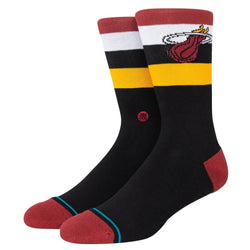 Stance Miami Heat Stripe Crew Socks