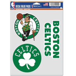 WinCraft Multi-Use Sticker 3 Decal Fan Pack Boston Celtics