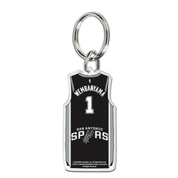 WinCraft Premium Acrylic NBA Key Ring Victor Wembanyama Spurs