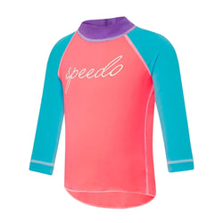 Speedo Toddler Girl Logo L/S Sun Top