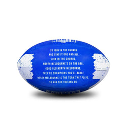 Sherrin AFL Team Range Song North Melbourne Kangaroos