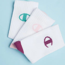 Champion C Logo Crew Kids 3 Pack Socks
