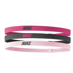 Nike Elastic Hairbands 2.0 3Pk Spark Pink/ Gridiron / Pink Glaze