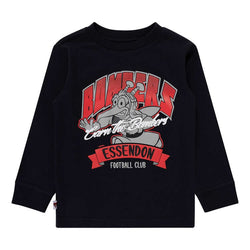 AFL Kids Supporter Long Sleeve Tee Essendon Bombers