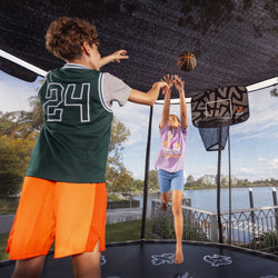 VULY Trampoline Basketball Set