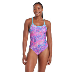 Zoggs Womens Random Sprintback Swimsuit