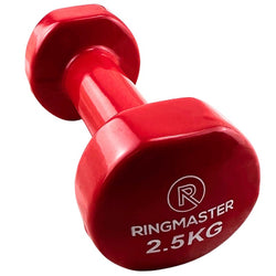 Ringmaster 2.5kg PVC Vinyl Coated Dumbbell