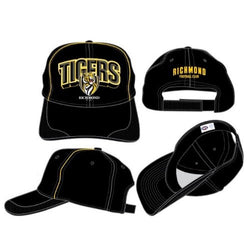 AFL Bevelled Supporters Cap Richmond Tigers