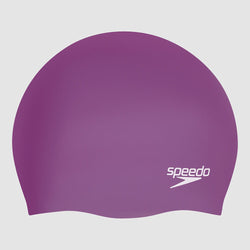 Speedo Long Hair Silicone Swim Cap Neon Orchid