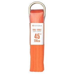 SOFSOLE 45" Orange Oval Shoe Laces