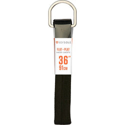 SOFSOLE 36" Black Flat Shoe Laces