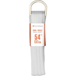 SOFSOLE 54" White Oval Shoe Laces