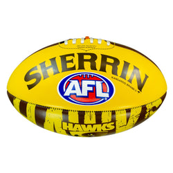 Sherrin AFL Team Icon PVC Hawthorn Hawks Sz 3