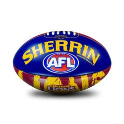 Sherrin AFL Team Icon PVC Brisbane Lions Sz 3