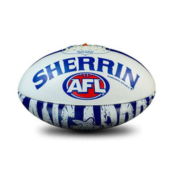 Sherrin AFL Team Icon PVC North Melbourne Kangaroos Sz 3