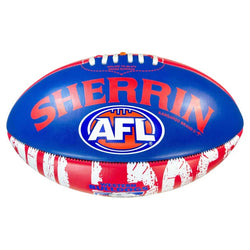 Sherrin AFL Team Icon PVC Western Bulldogs Sz 3