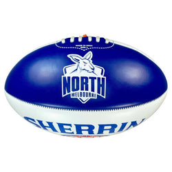 Sherrin AFL Team Icon PVC North Melbourne Kangaroos Sz 3
