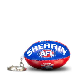 Sherrin AFL Team Keyring - Western Bulldogs