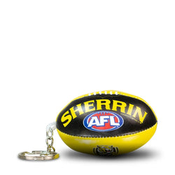 Sherrin AFL Team Keyring - Richmond Tigers