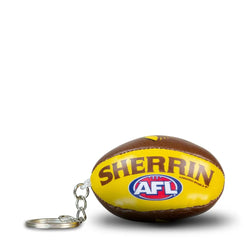 Sherrin AFL Team Keyring - Hawthorn Hawks