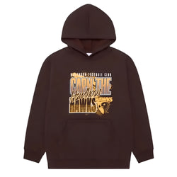 AFL Youth Carn Graphic Supporter Hoodie Hawthorn Hawks