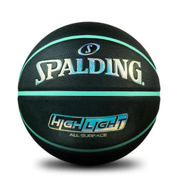 Spalding Highlight Foil Mint Outdoor Basketball Size 5