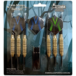 Formula Sports Twin Arrows 21g Brass Dart Set