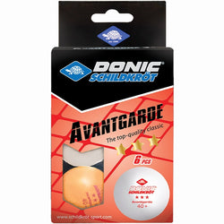 Donic Schildkrot Avantgarde Poly 40+ 3* 6 mixed pack Table Tennis Balls