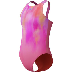 Speedo Junior Girls Print Pulseback One Piece