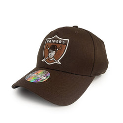 Mitchell & Ness 110 Flex Fit Team Logo Brown Snapback Cap Raiders